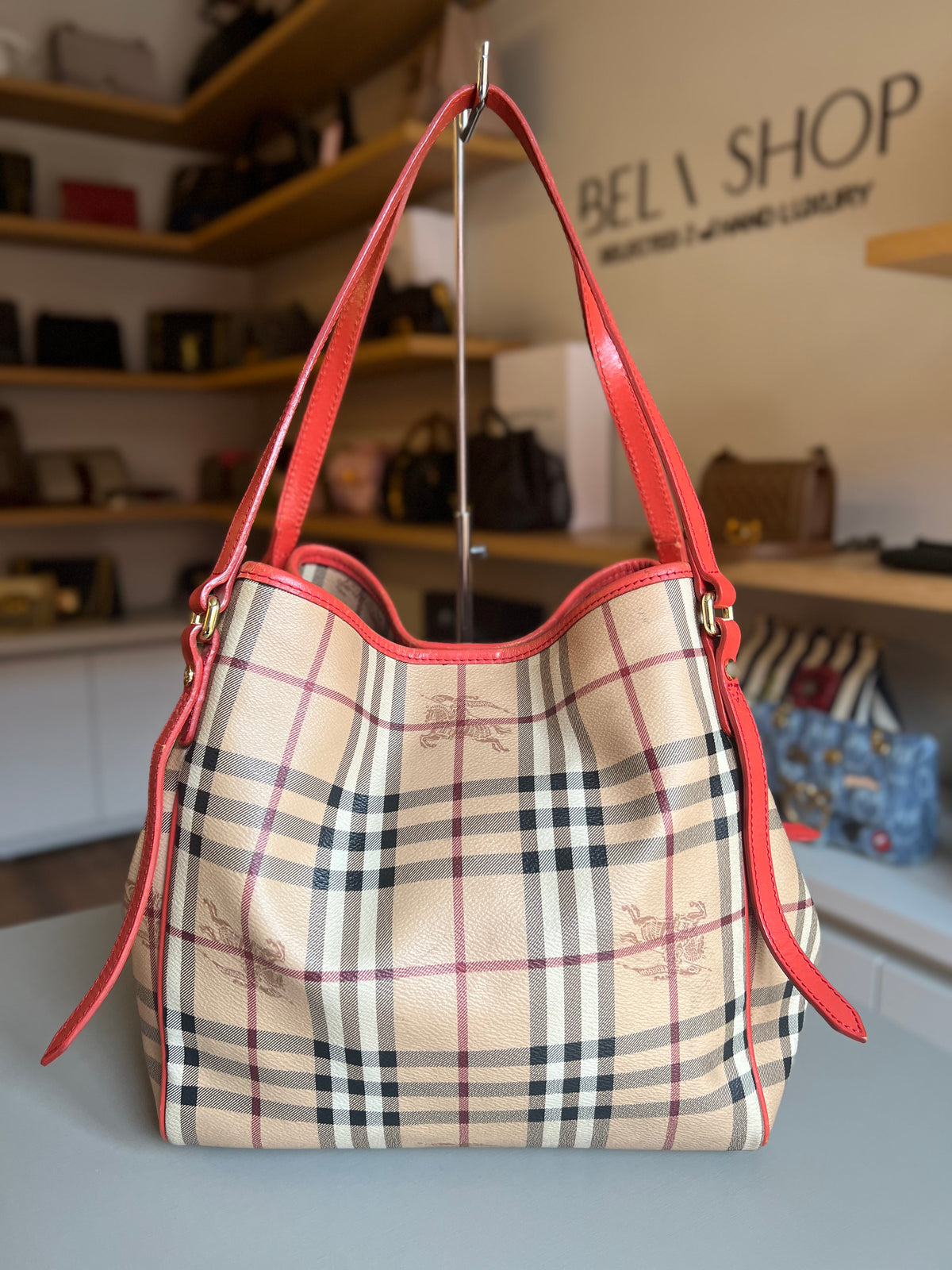 Burberry Haymarket Check Shoulder
