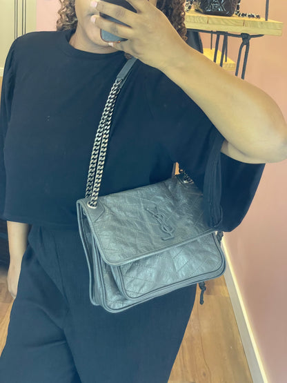 Saint Laurent Niki Cinza