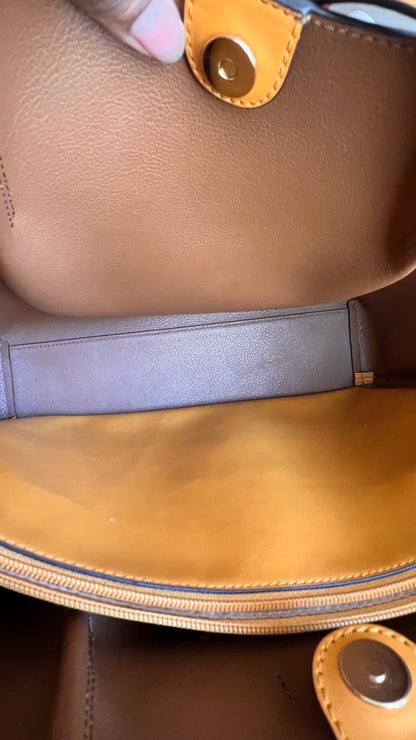 Michael Kors Emilia Pebbled Large Mostarda