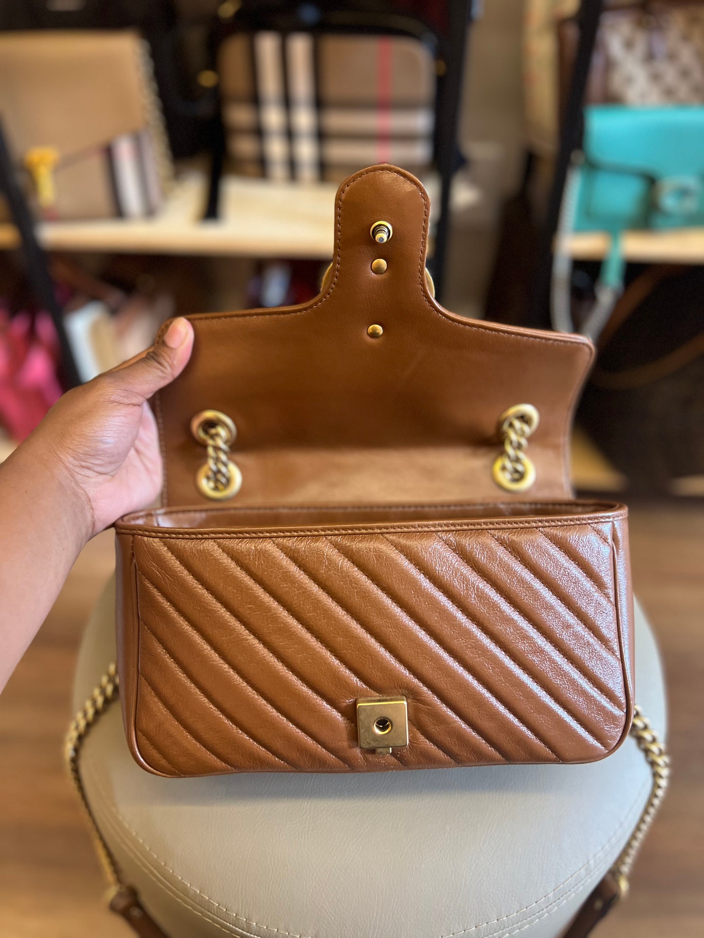 Gucci Marmont  Caramelo