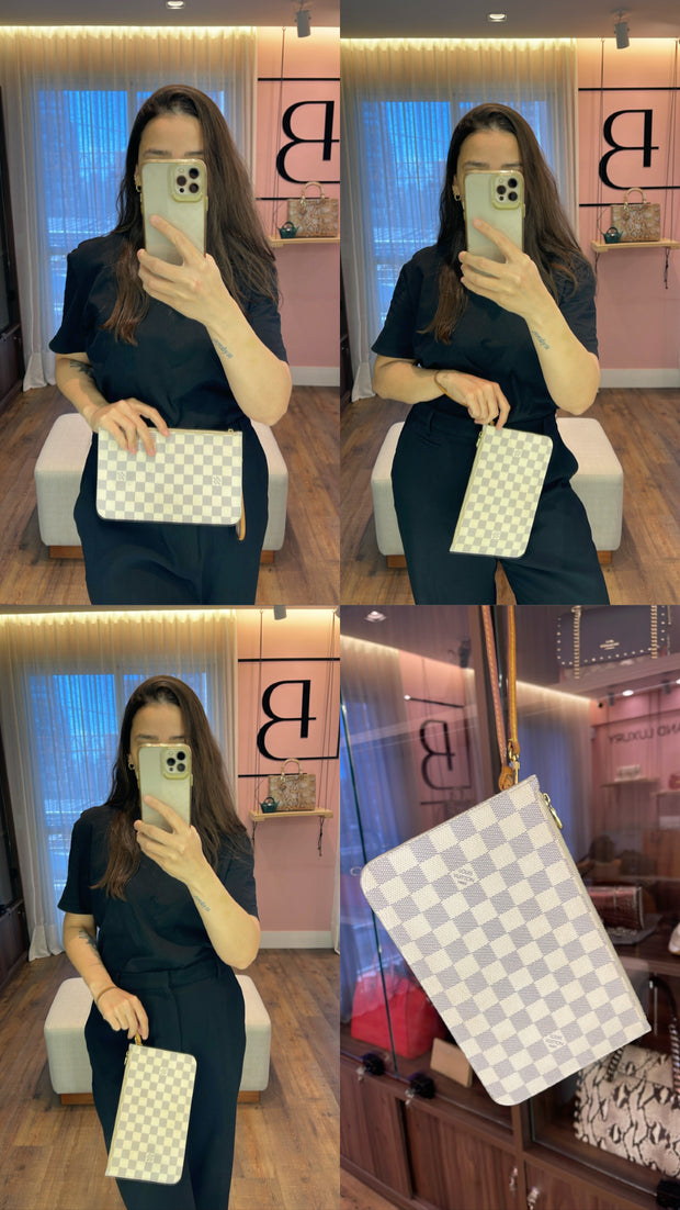 Pochette Louis Vuitton Damier Azur