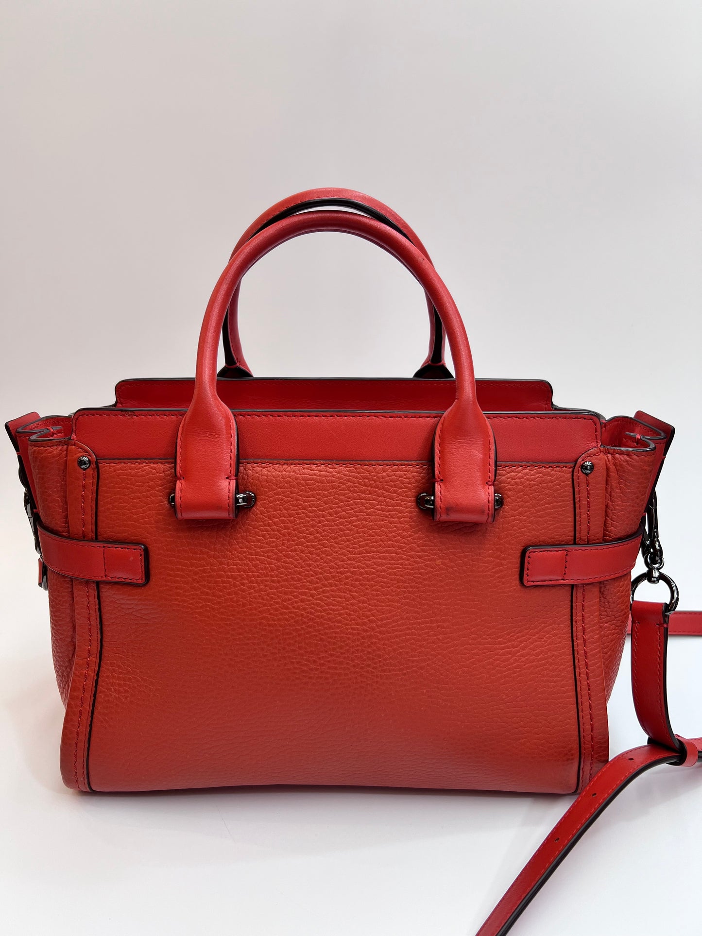 Coach Swagger Pebbled Laranja