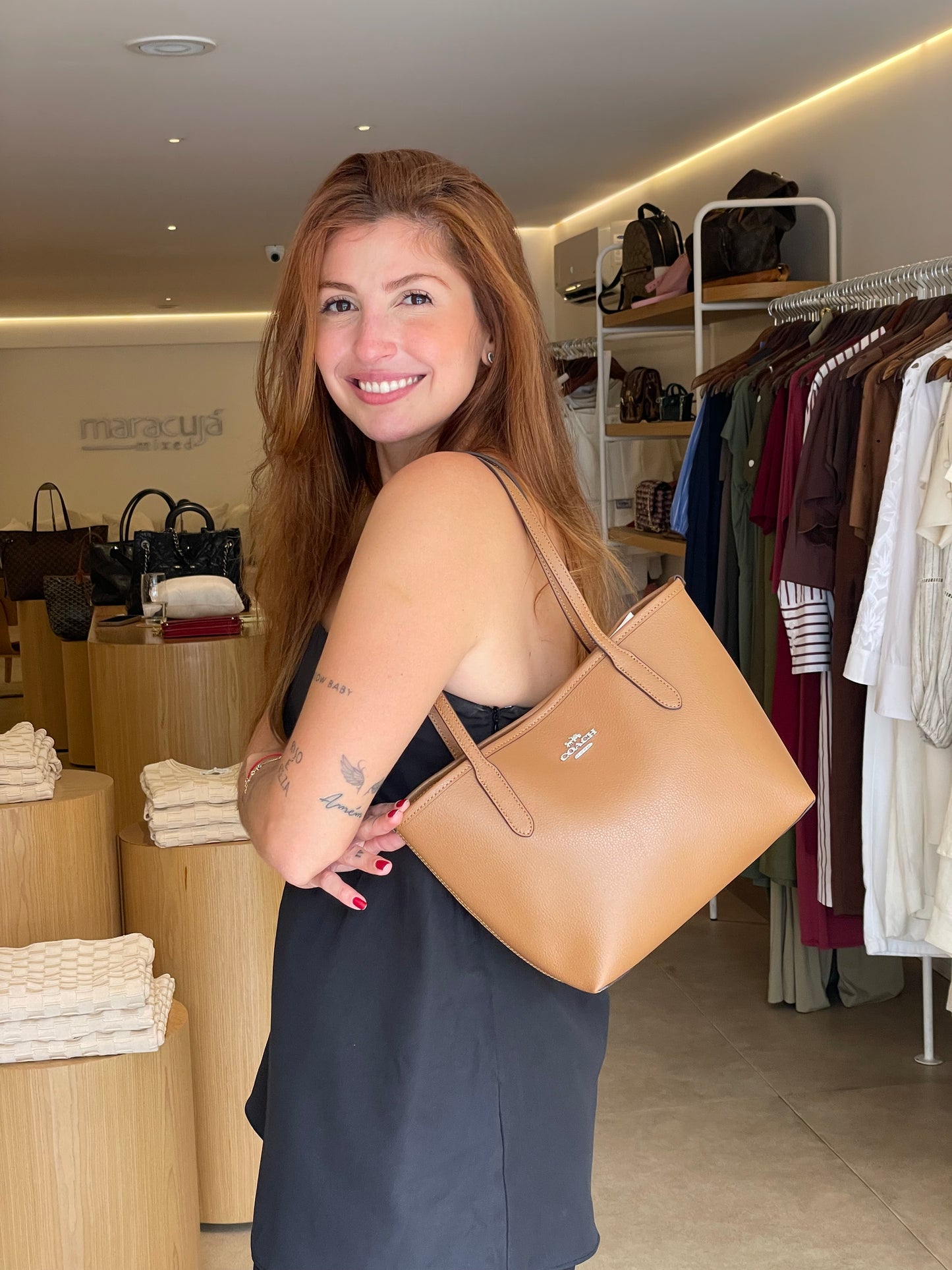 Coach Shoulder Caramelo