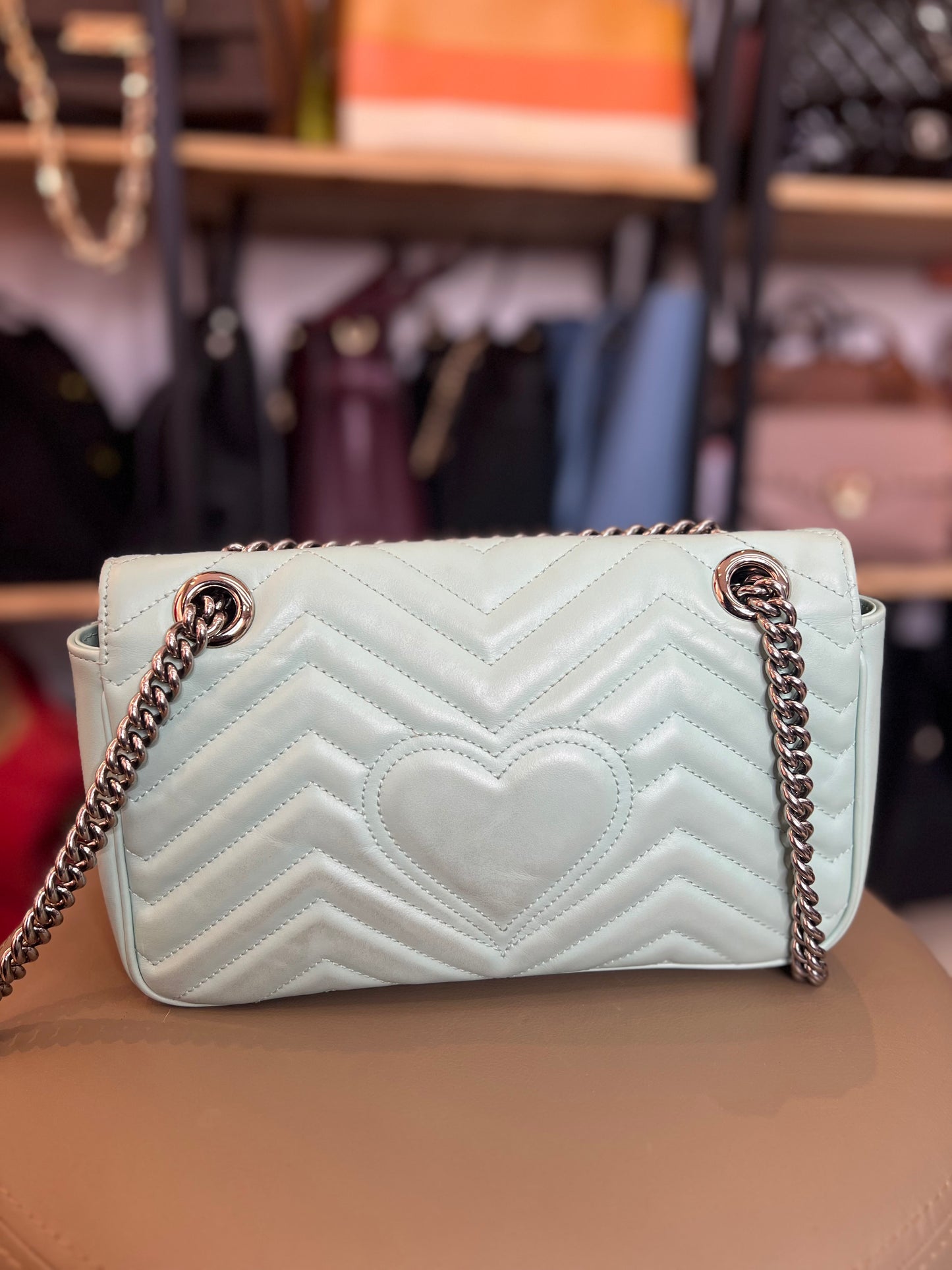 Gucci GG Marmont Verde Água