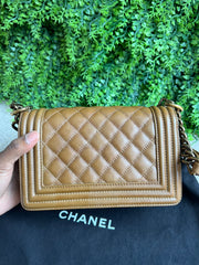 Chanel Boy Small Caramelo