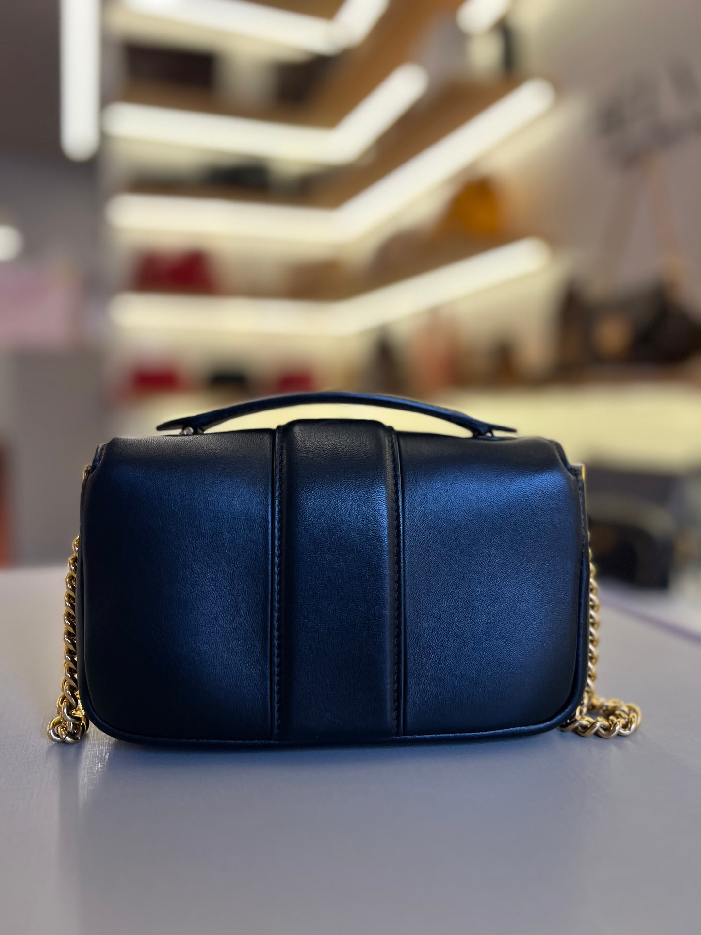 Fendi Mini Baguette Chain Preta