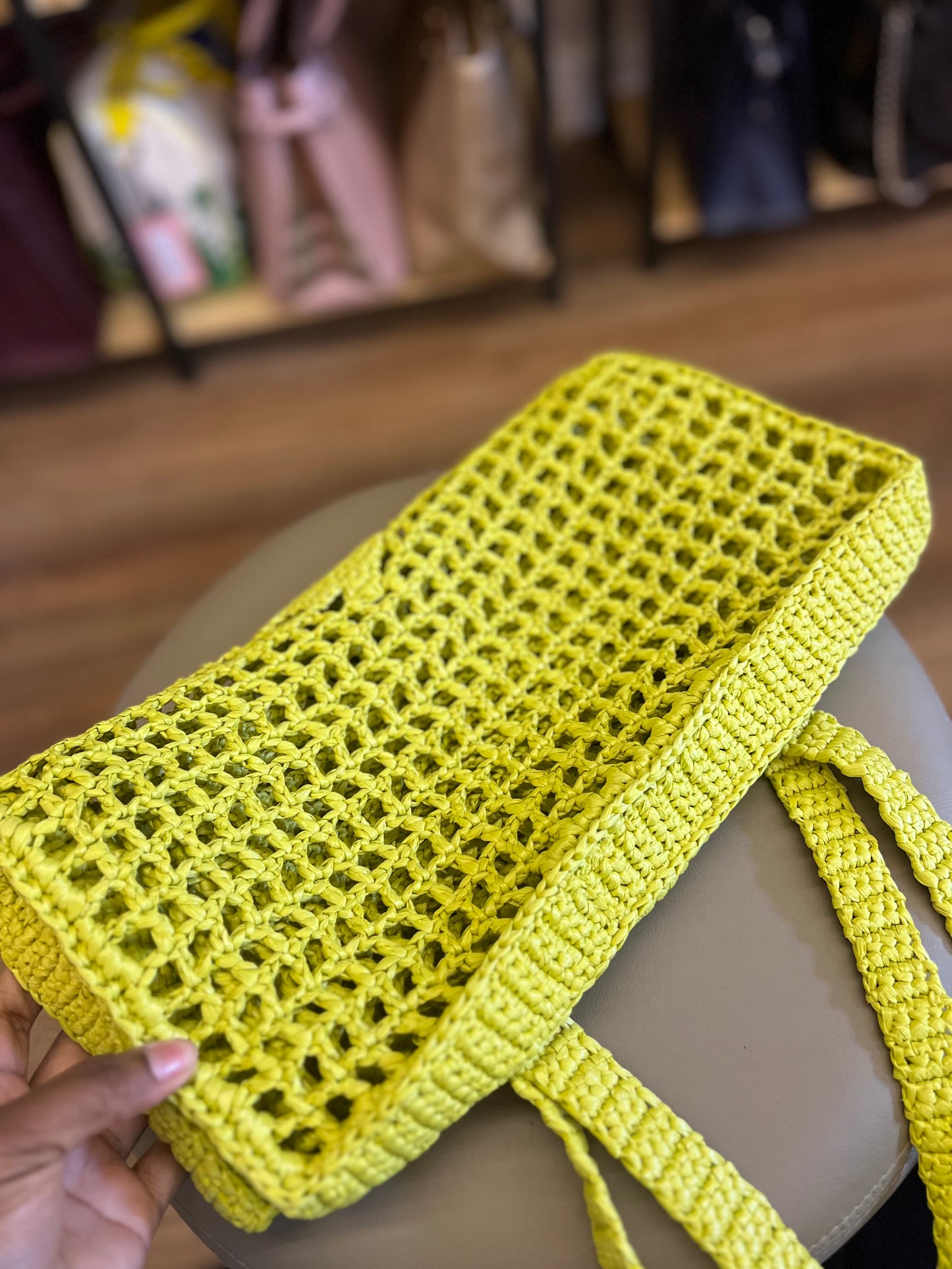 Prada Raffia Tote bag Verde