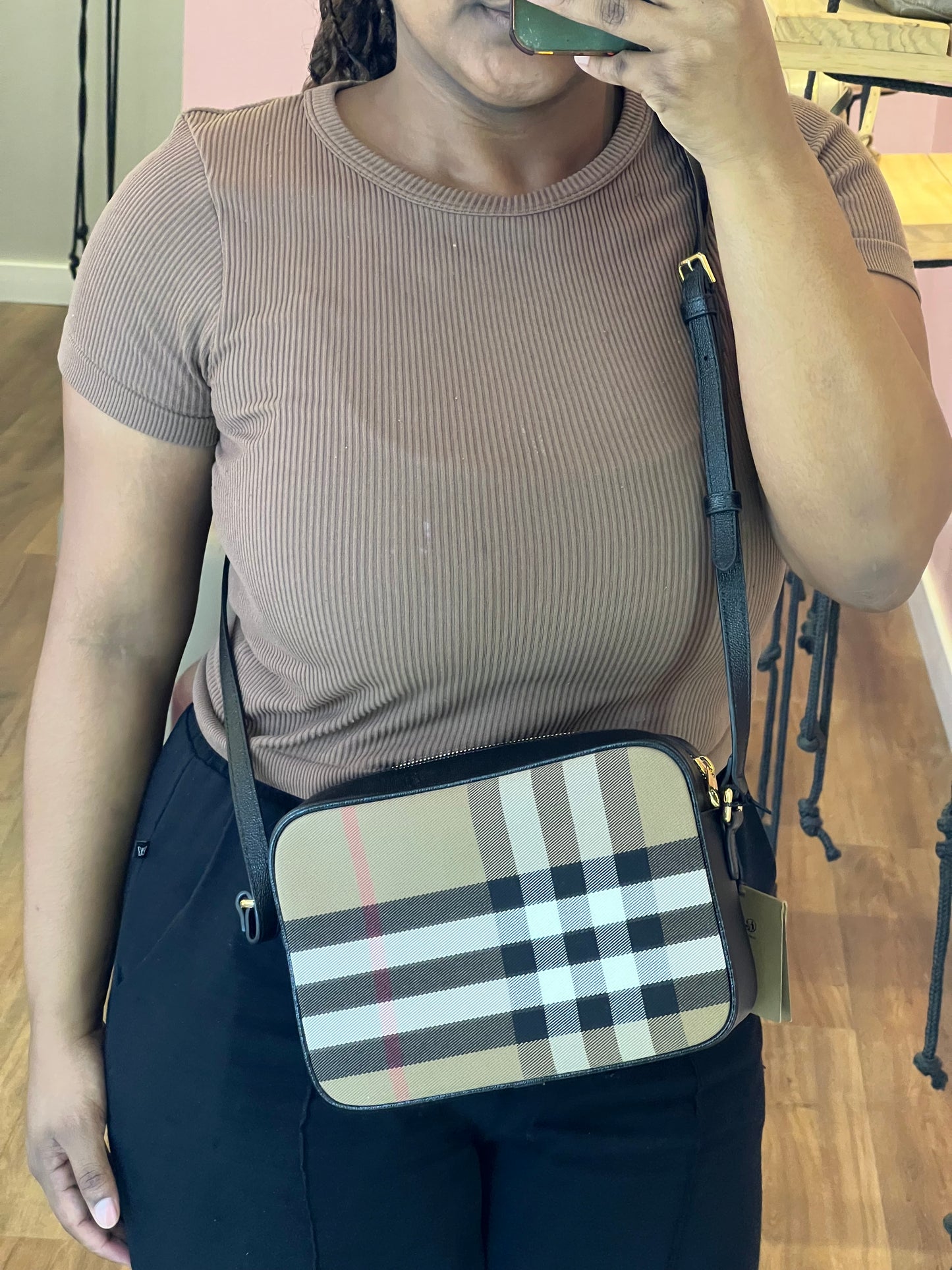 Burberry Camera Bag Heymarket Preta