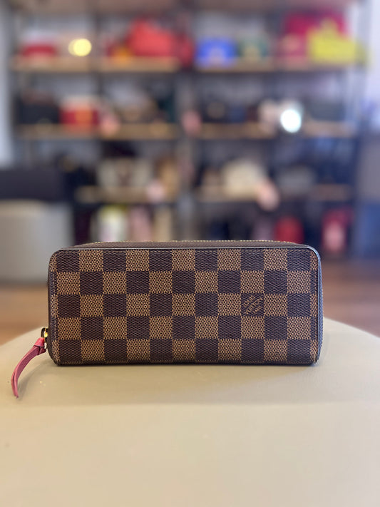 Carteira Louis Vuitton Clemence Damier Ebene 2018