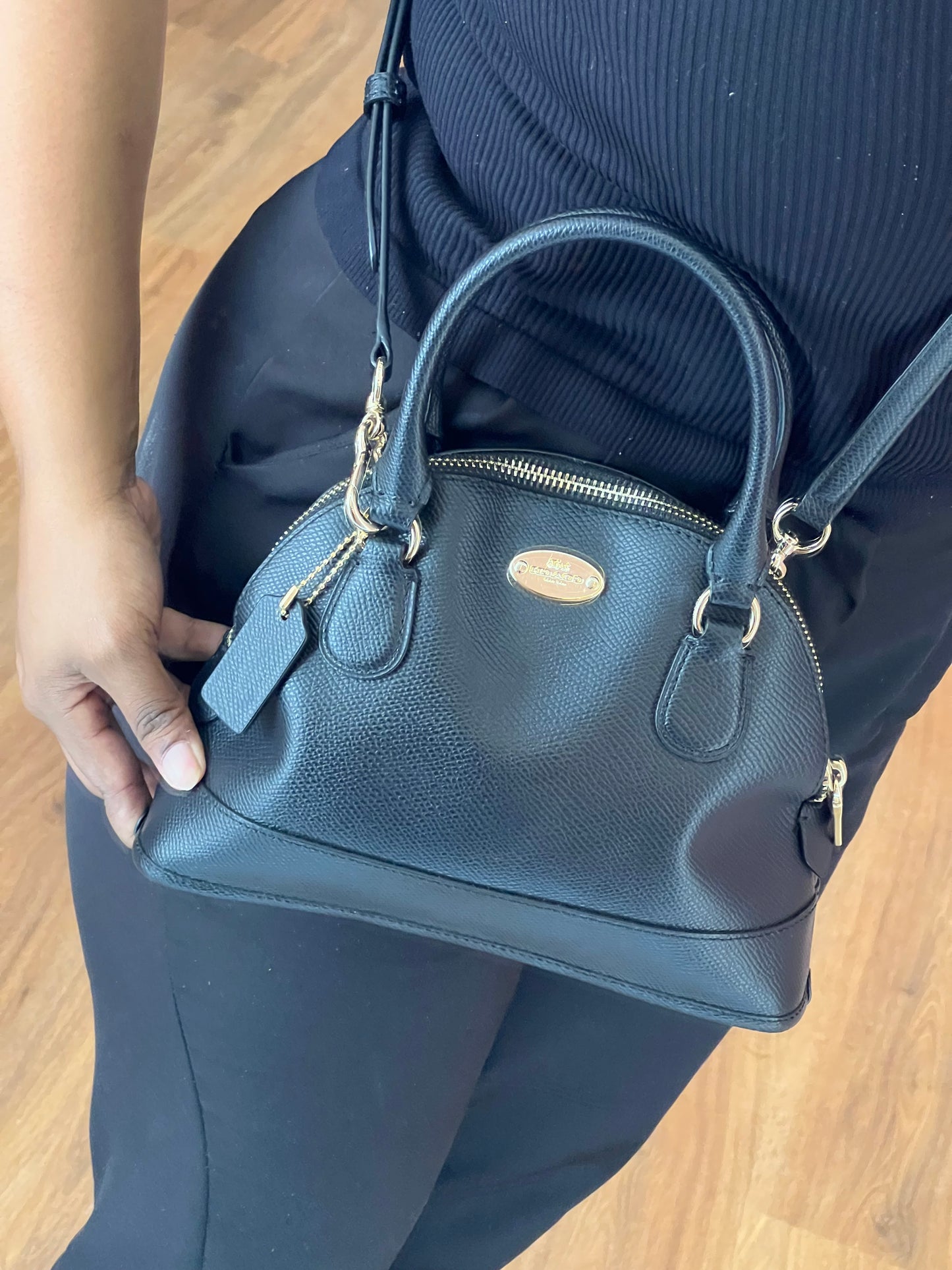 Coach Mini Sierra Satchel Preta