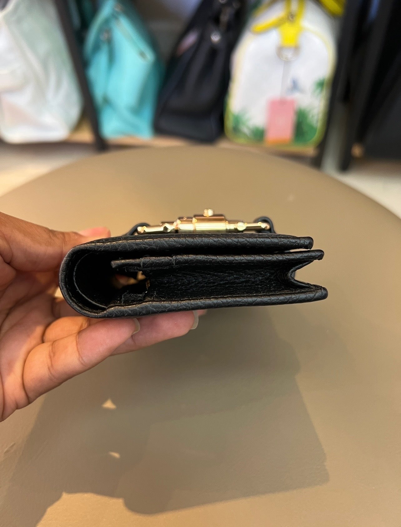Mini Carteira Gucci Jackie Preta