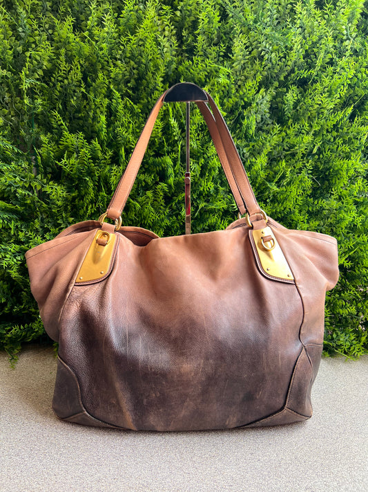 Prada Tote Soft Calf Marrom