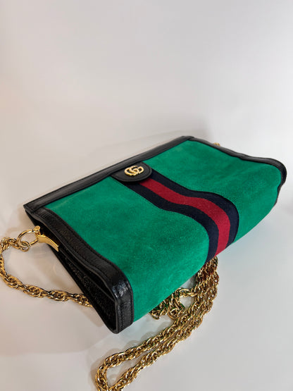 Gucci Ophidia Camurça Chain Verde