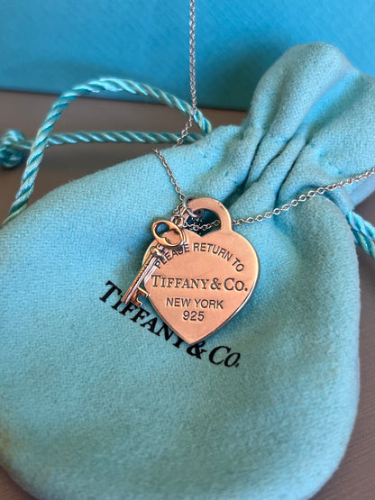 Colar Tiffany & Co Heart and key