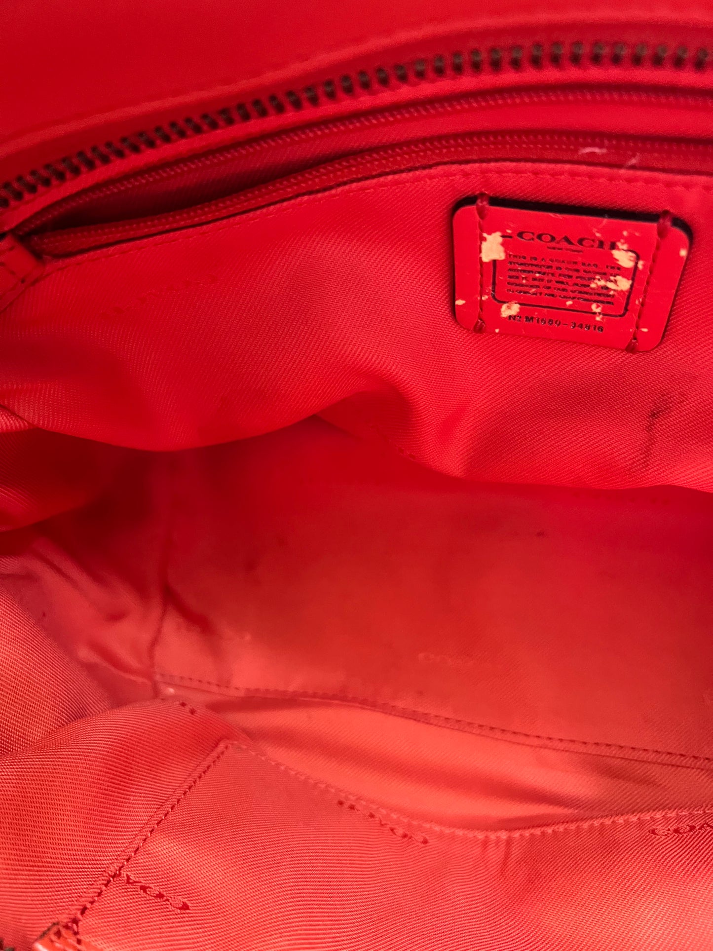 Coach Swagger Pebbled Laranja