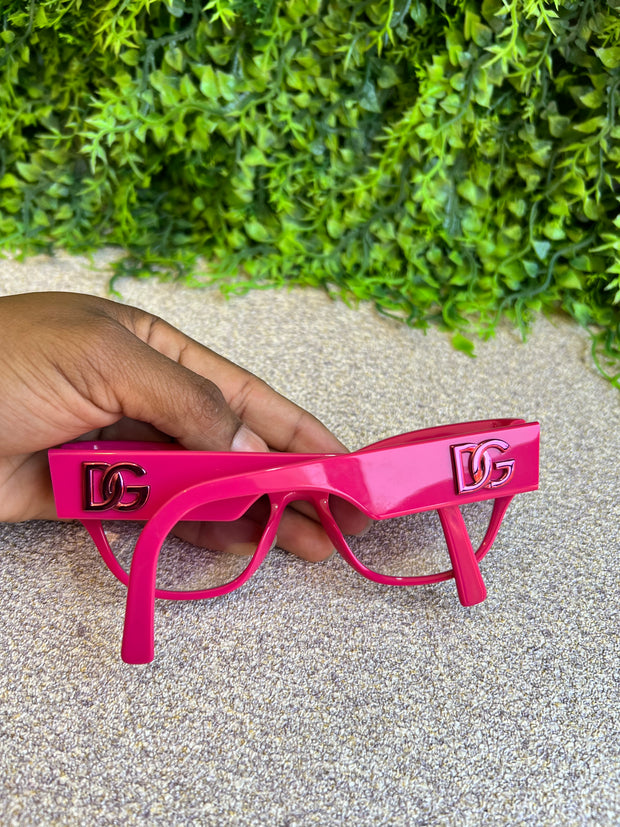 Óculos D&G Cat-Eye Rosa