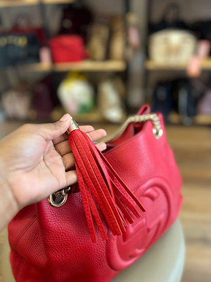 Gucci Soho Chain Vermelha