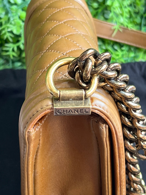 Chanel Boy Small Caramelo