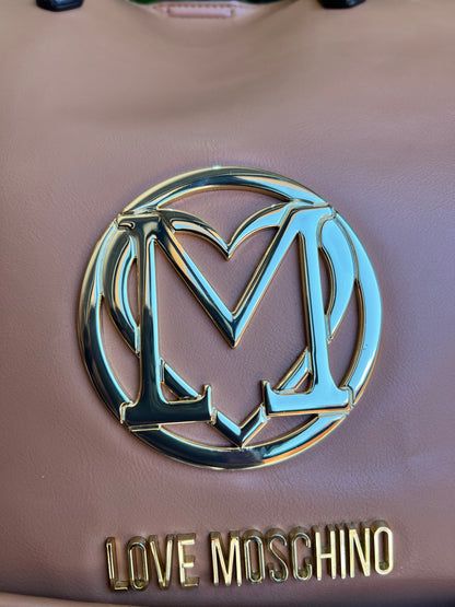 Bolsa Love Moschino Caramelo