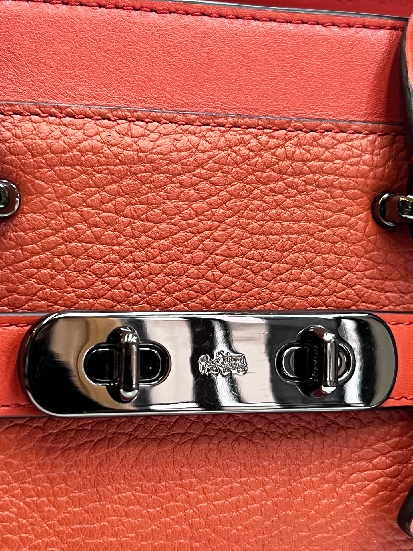 Coach Swagger Pebbled Laranja