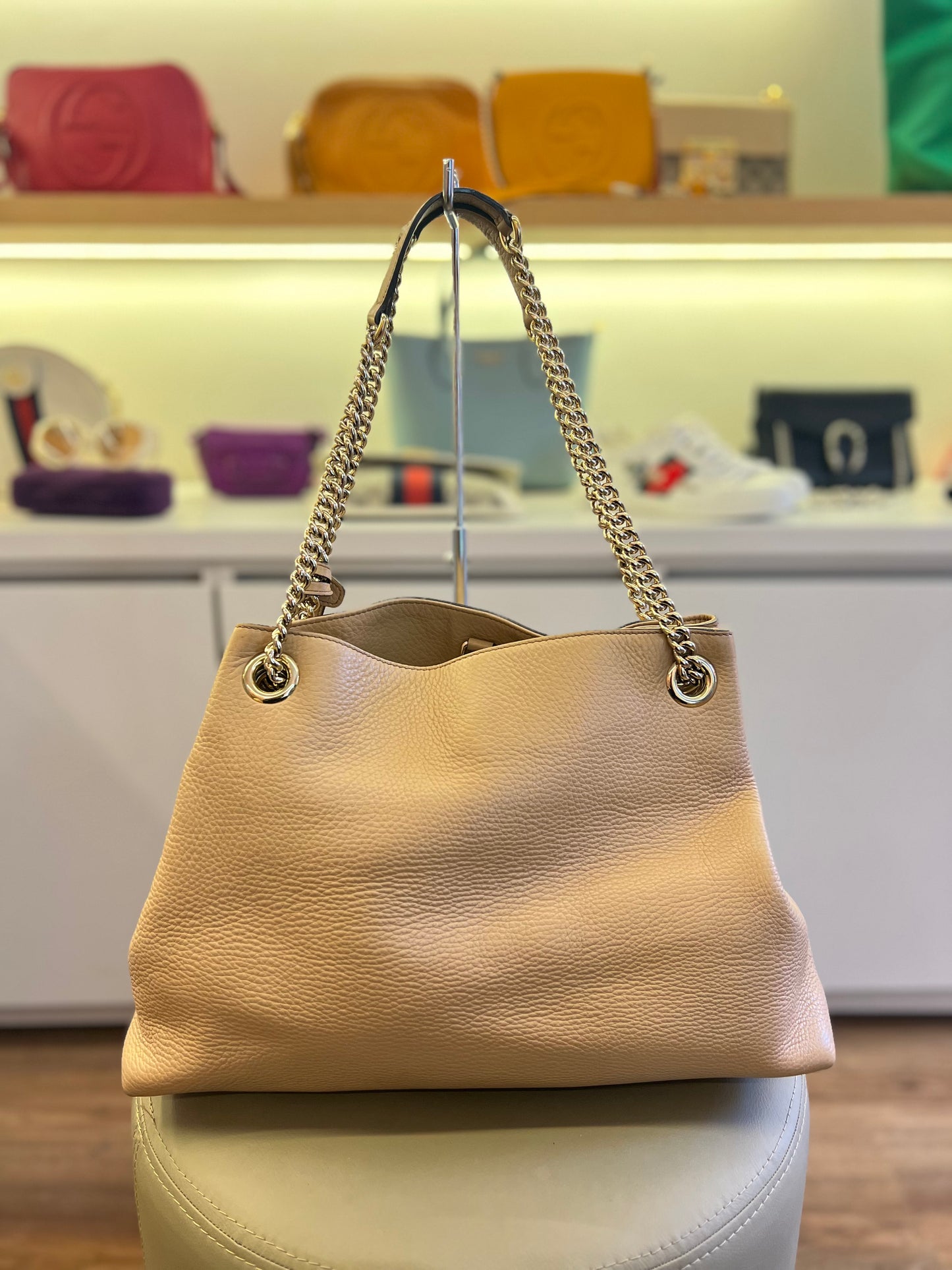 Gucci Soho Chain Nude