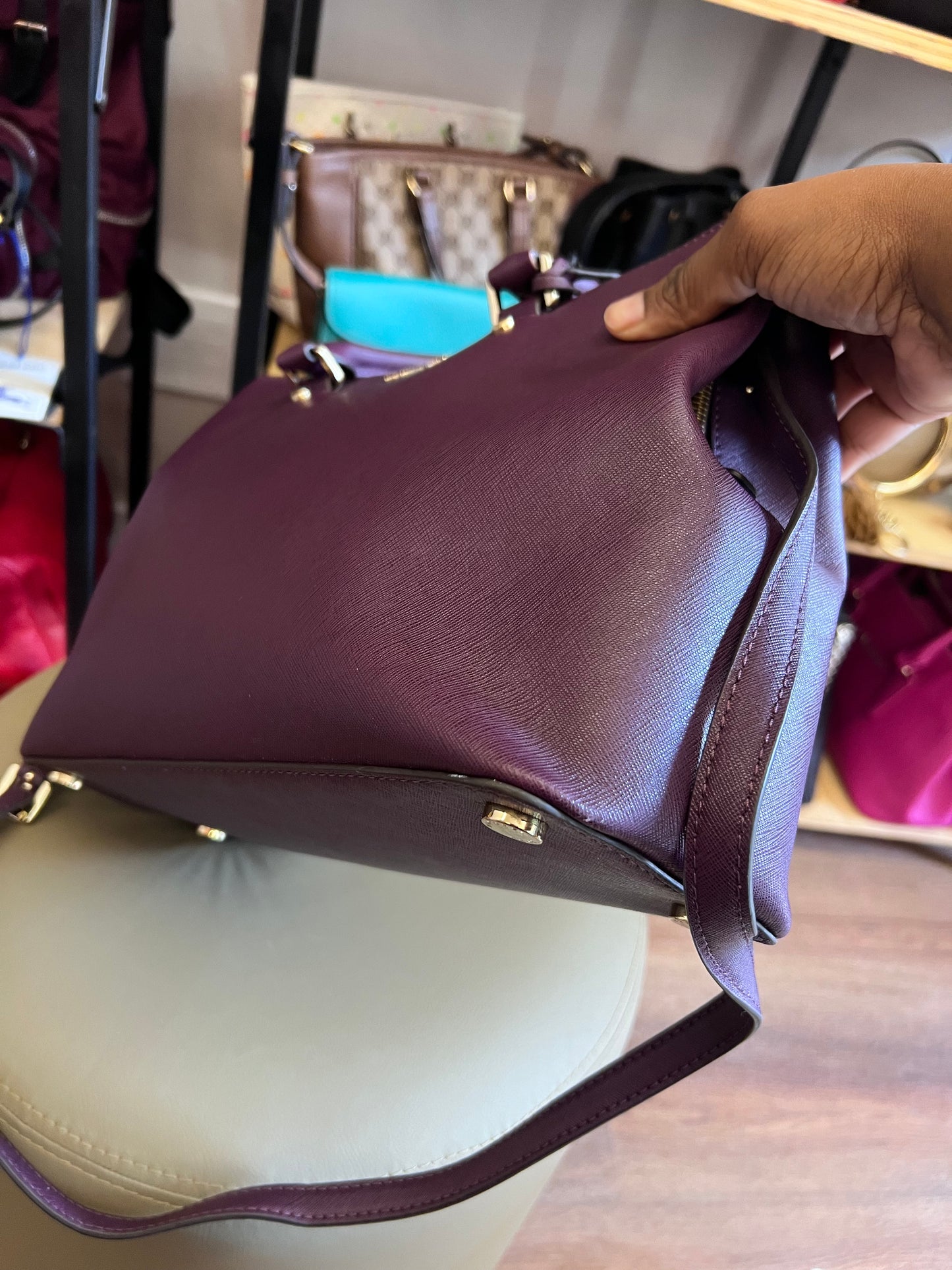 Michael Kors Tote Roxa