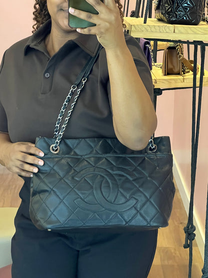 Chanel Timeless CC Shopper Preta