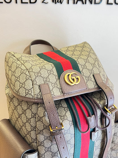 Mochila Gucci Ophidia GG Monograma
