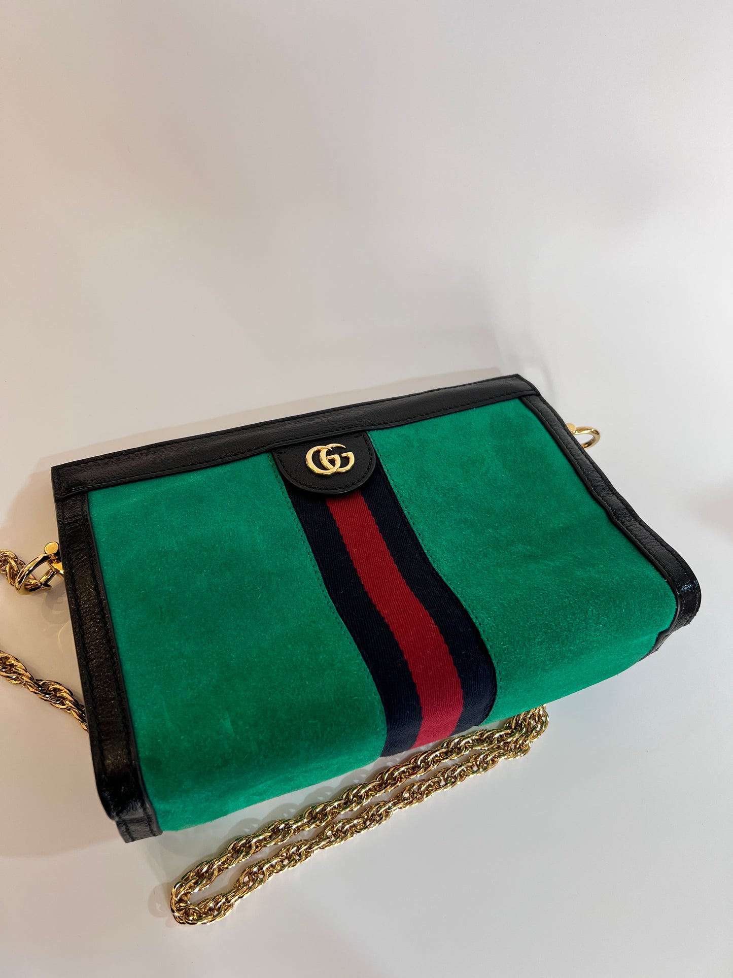 Gucci Ophidia Camurça Chain Verde