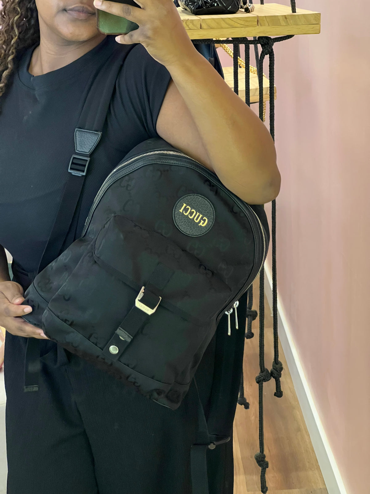 Mochila Gucci Off The Grid Preta