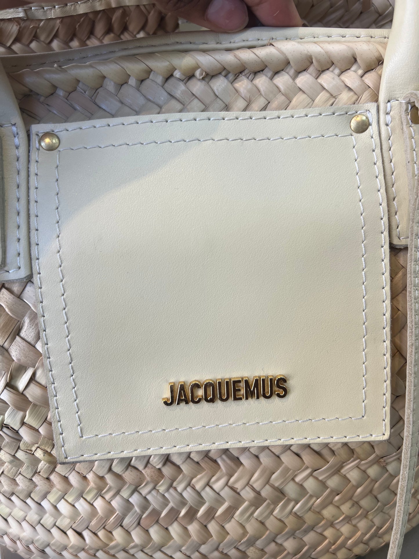 Jacquemus Le Panier Soli Ráfia