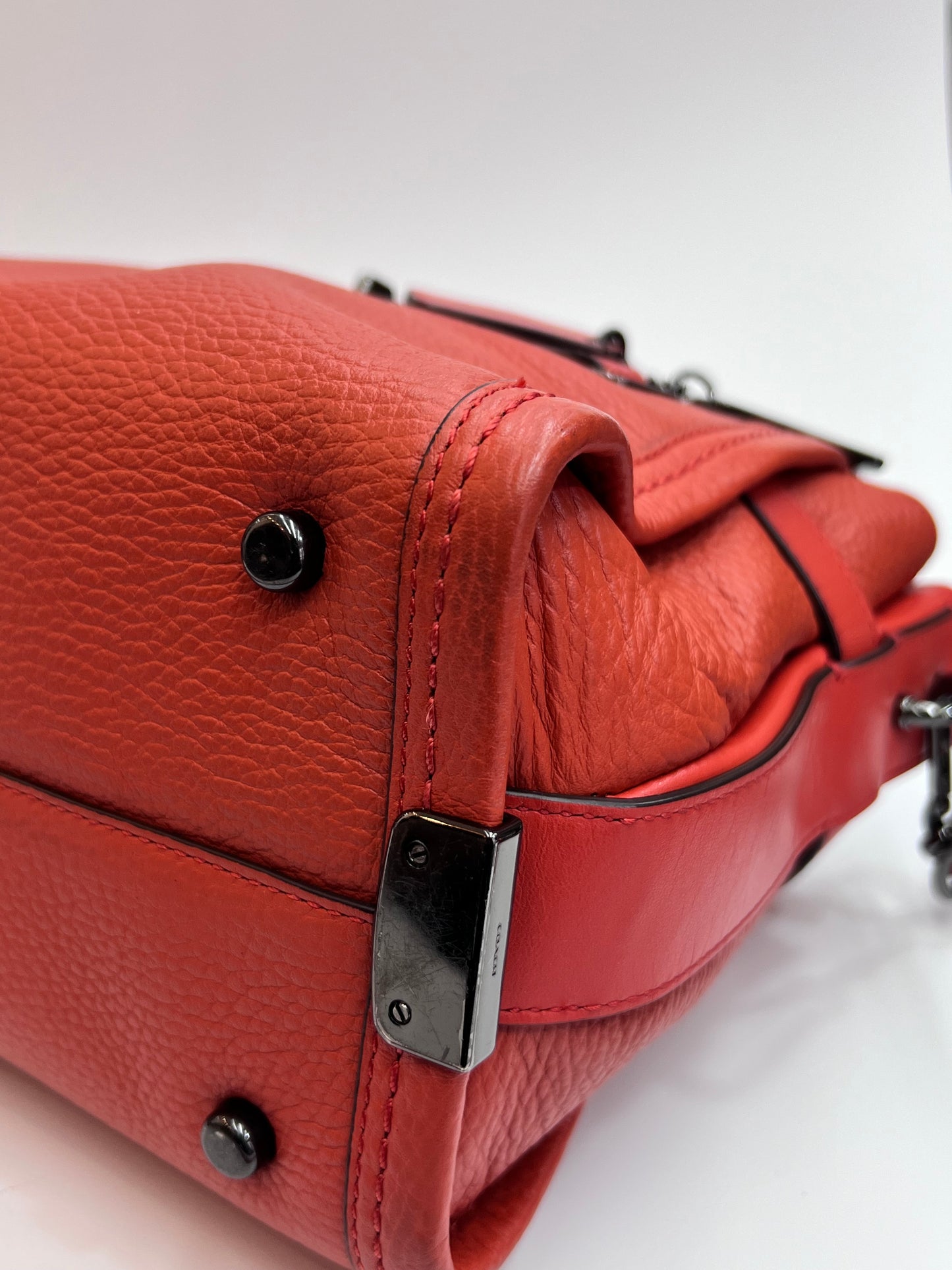 Coach Swagger Pebbled Laranja