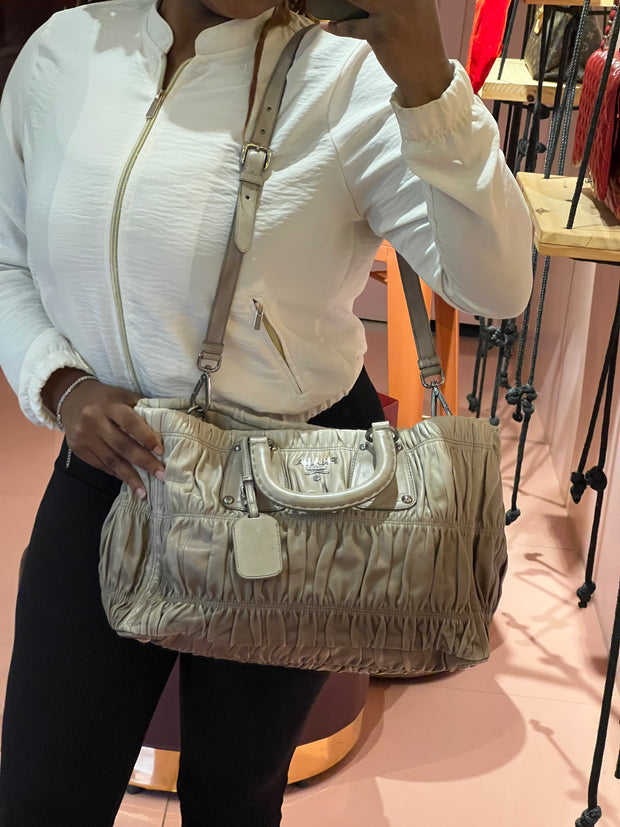 Prada Matelassê Nude