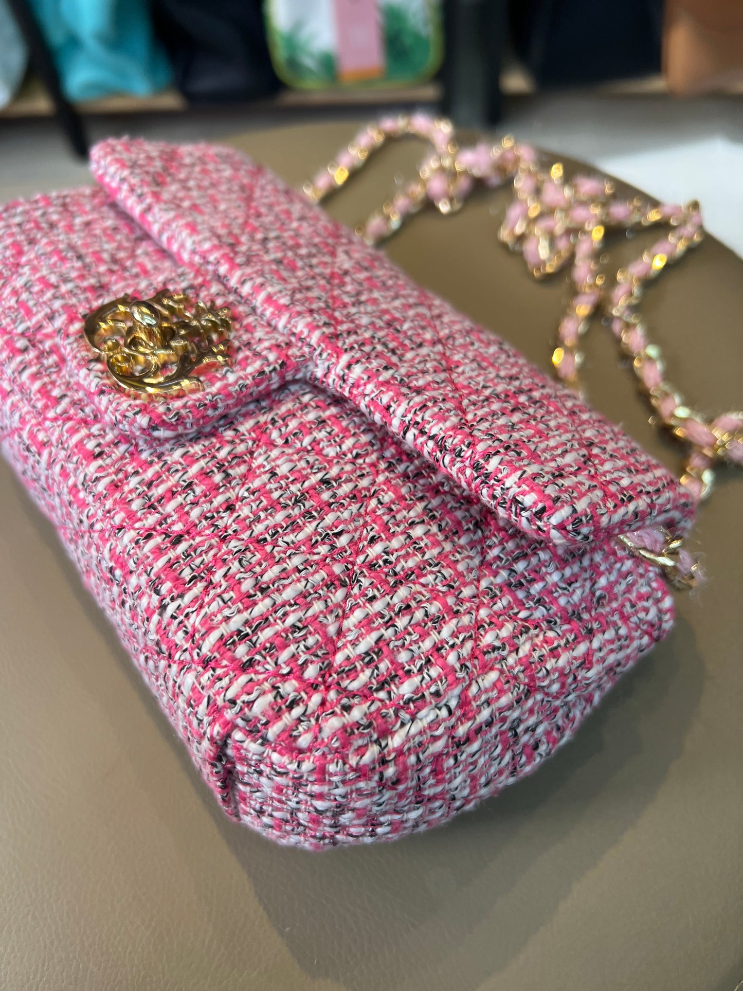 Isla Mini Tweed Rosa