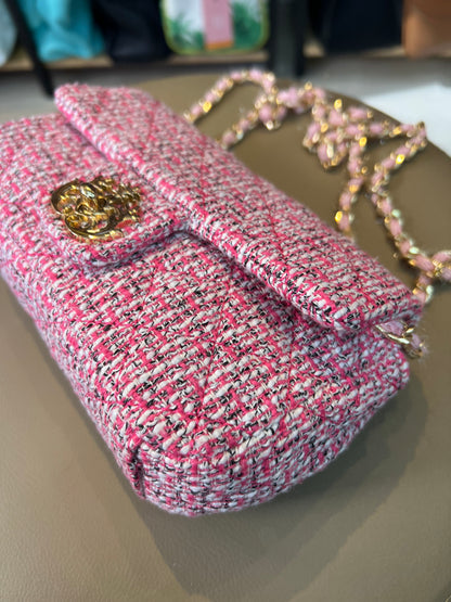 Isla Mini Tweed Rosa