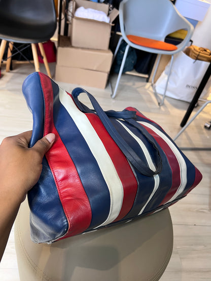 Prada Calf Tote Tricolor