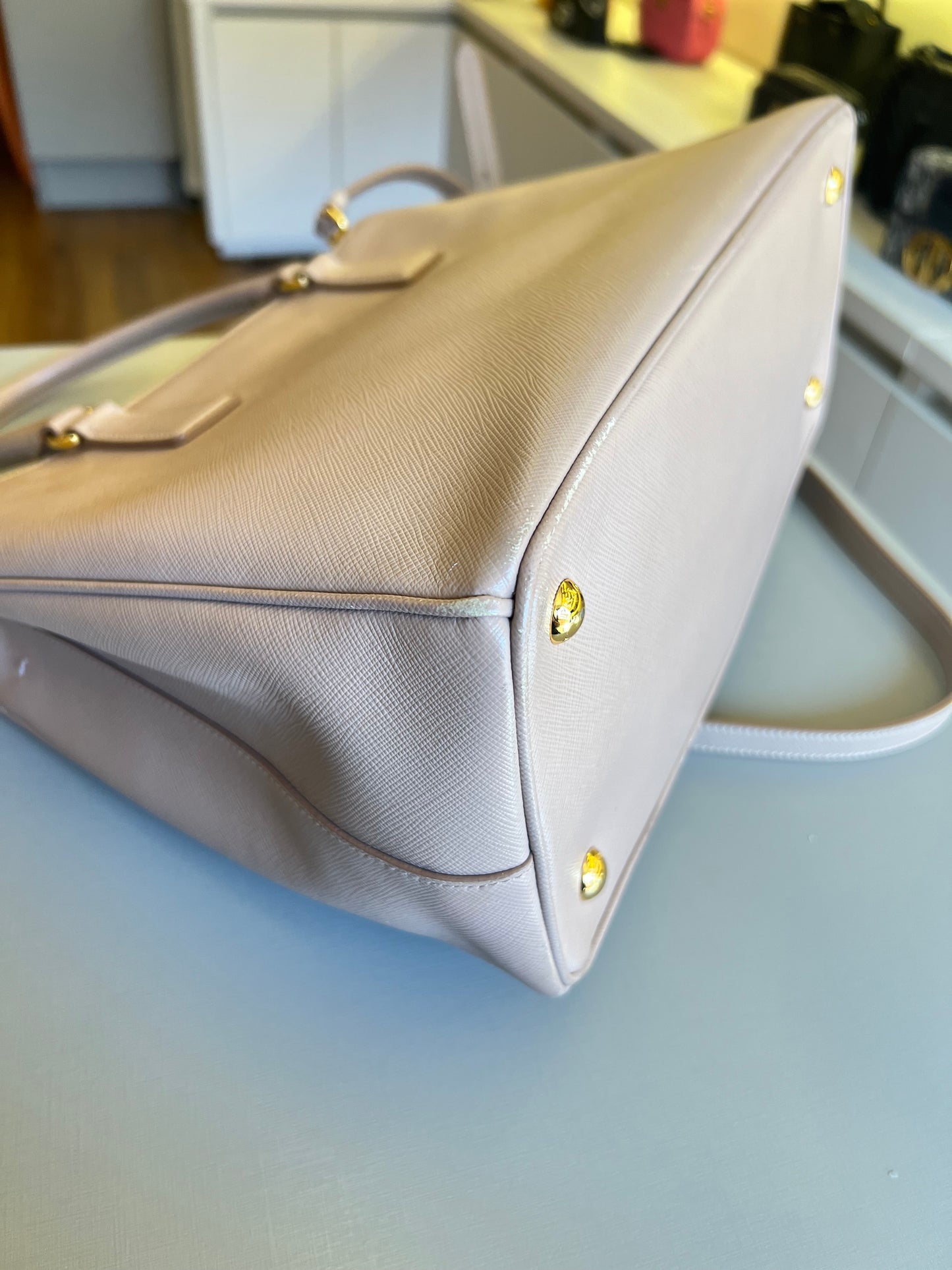 Prada Galleria Saffiano Nude