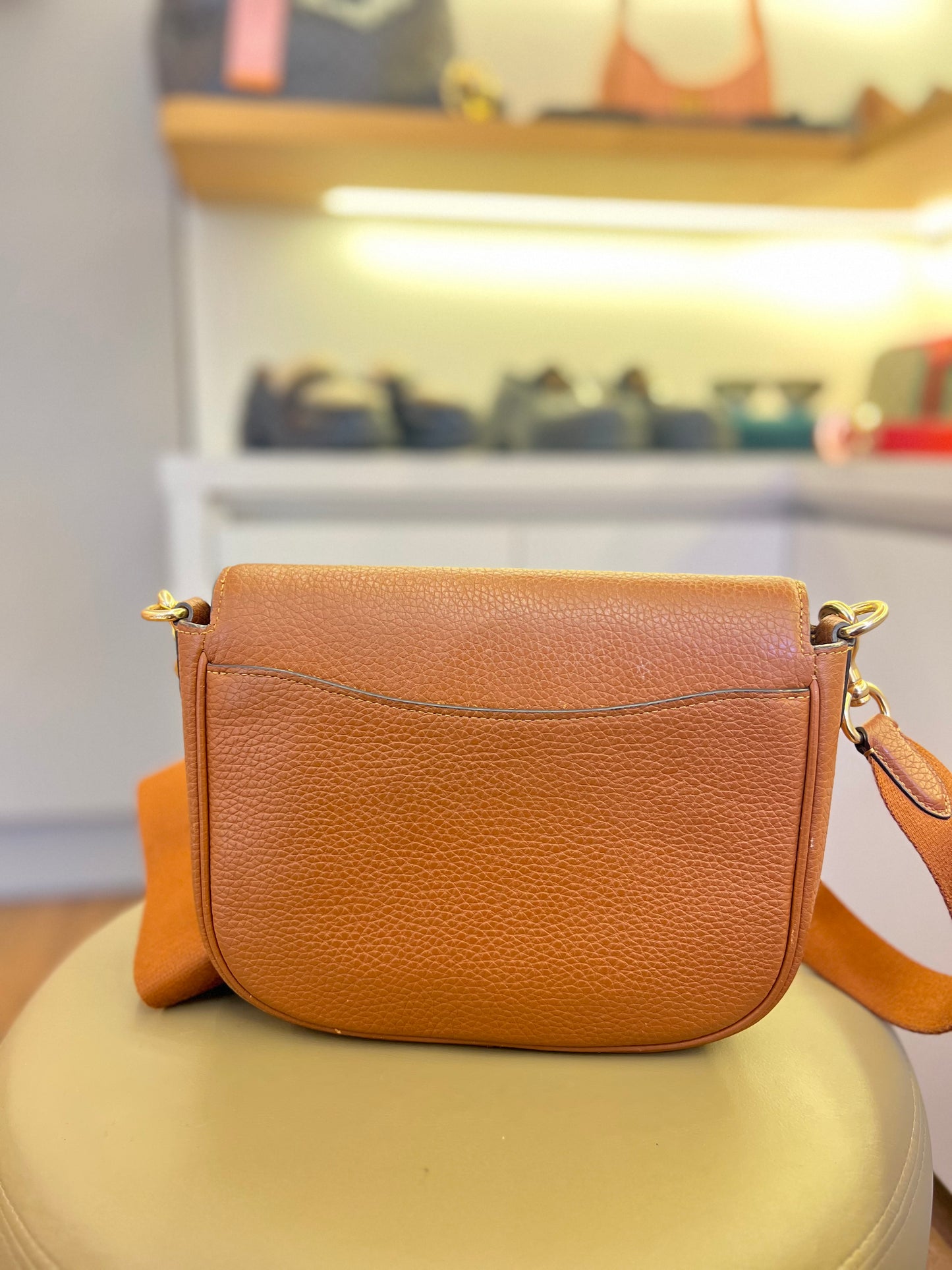 Coach Amelia Saddle Marrom