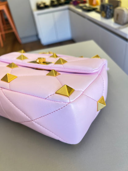 Valentino Roman Stud Média Rosa