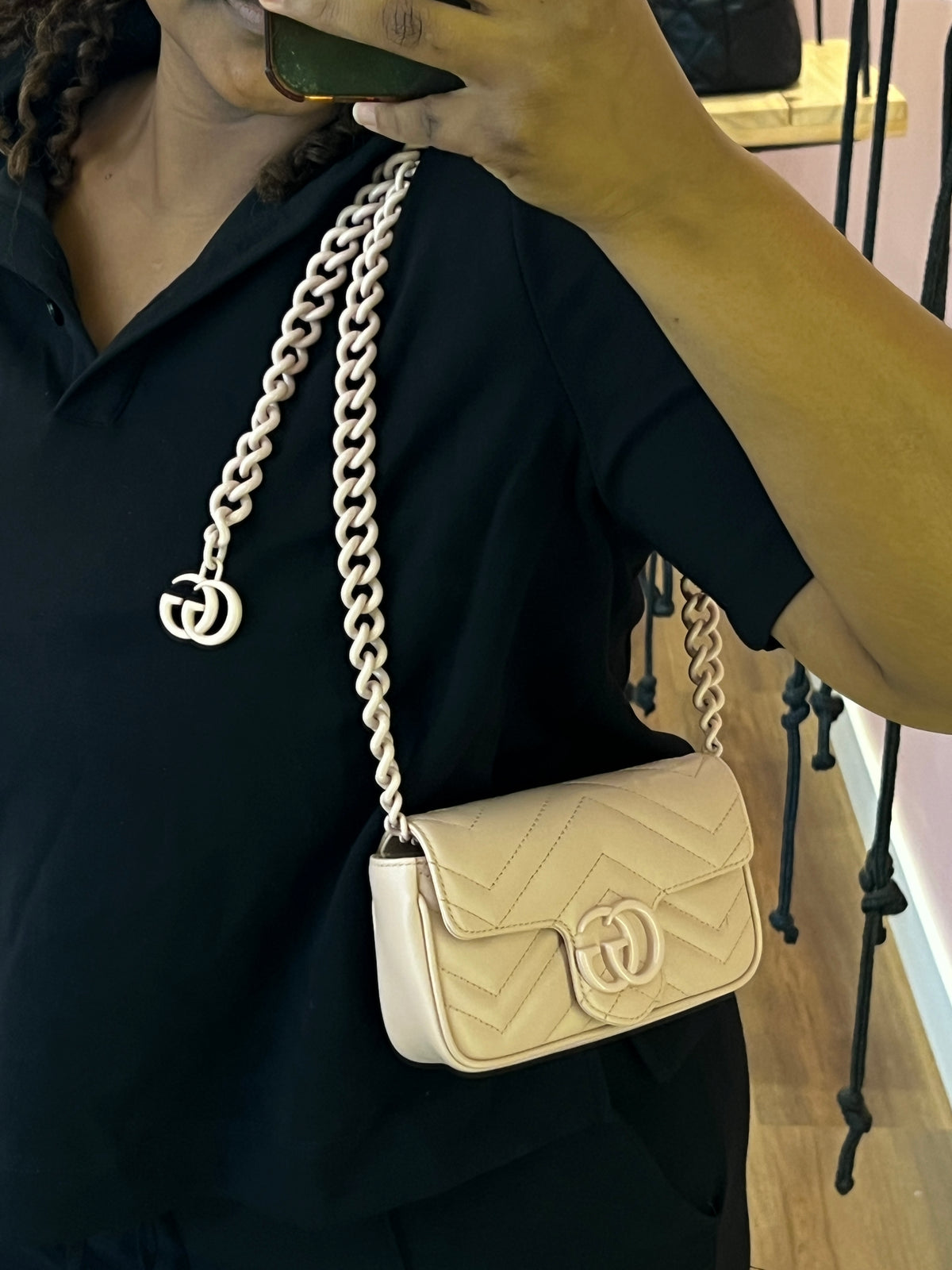 Gucci marmont Super Mini Rosa