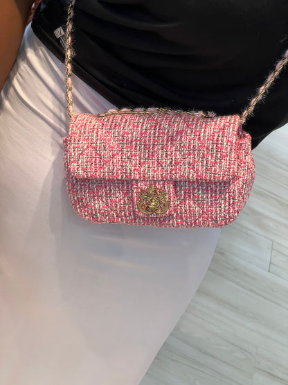 Isla Mini Tweed Rosa
