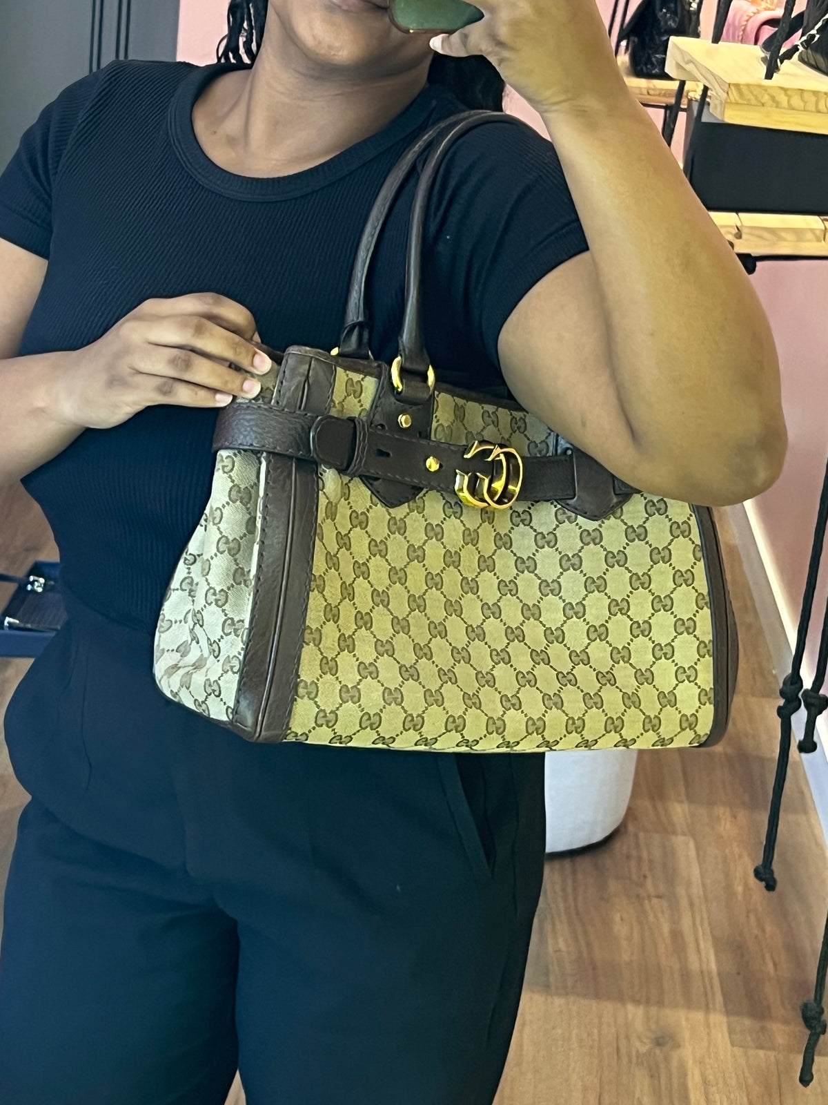 Gucci GG Canvas Running Tote