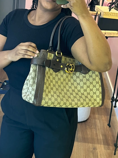 Gucci GG Canvas Running Tote