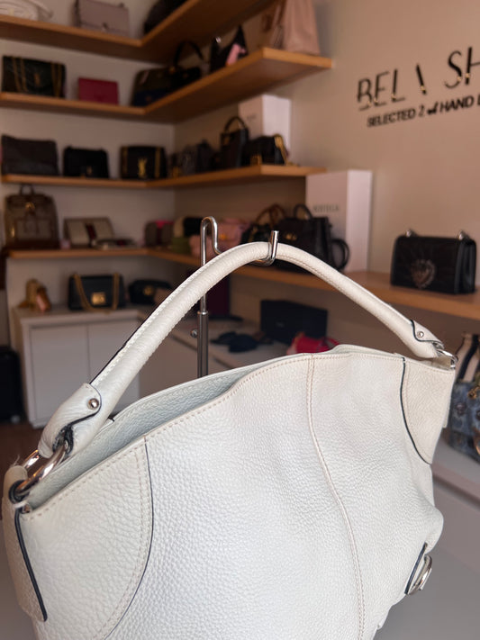 Salvatore Ferragamo Hobo Bag Off White