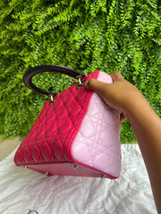 Lady Dior Cannage Quilted Rosa