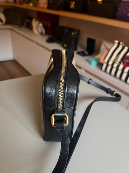 Burberry Heymarket Câmera Bag Mini Preta