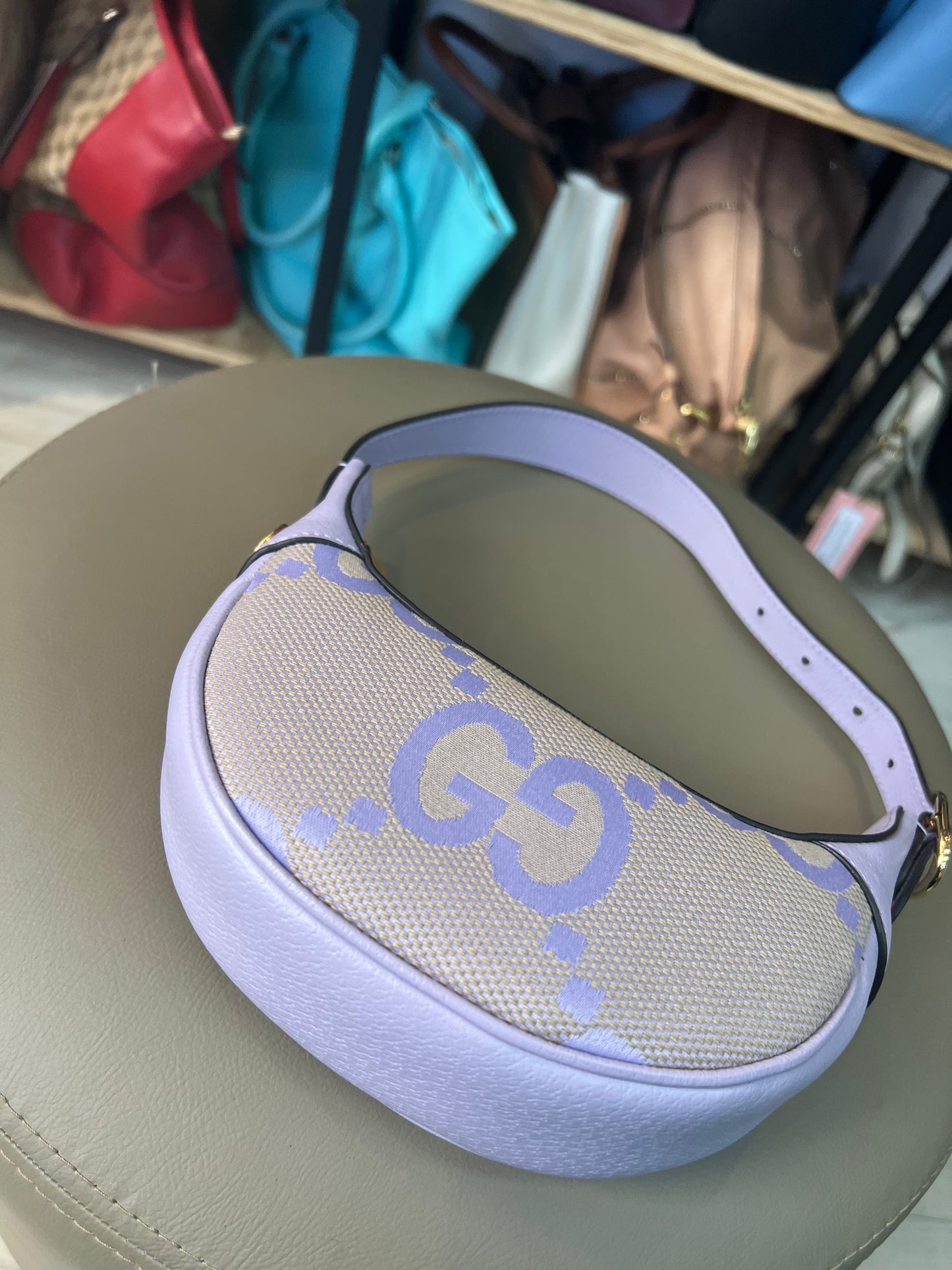 Gucci Half Moon Mini Lilás