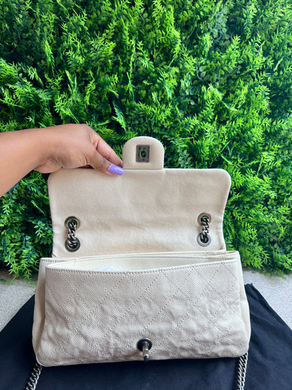 Chanel Classic Single Flap Off  White