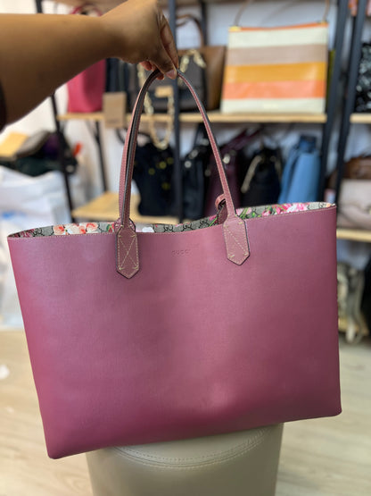 Gucci GG Supreme Blooms Reversible Tote
