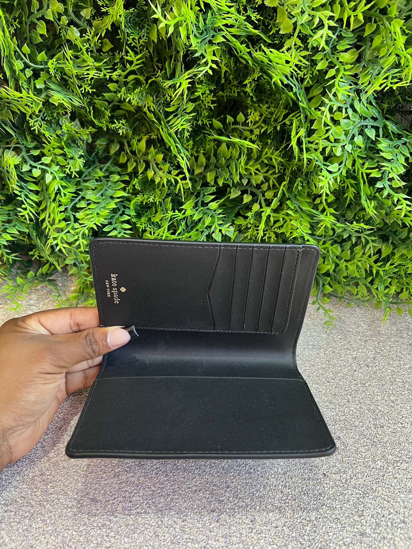 Porta Passaporte Kate Spade Preto